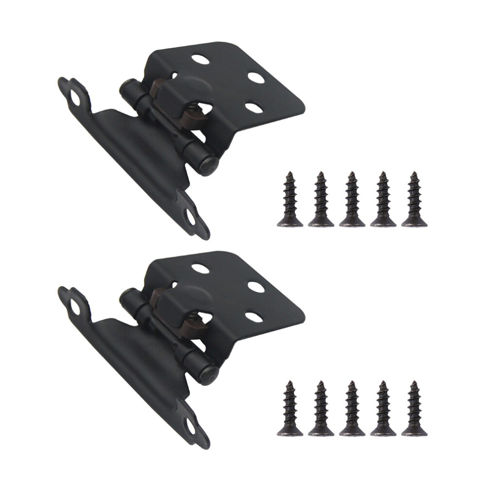 Cabinet Hinges For Seamless Kitchen & Bath, Automatic Closed Hinge With Self-Closure Mechanism For Quiet, Smooth Operations, White Nickel Hardware (2P 9454554569024