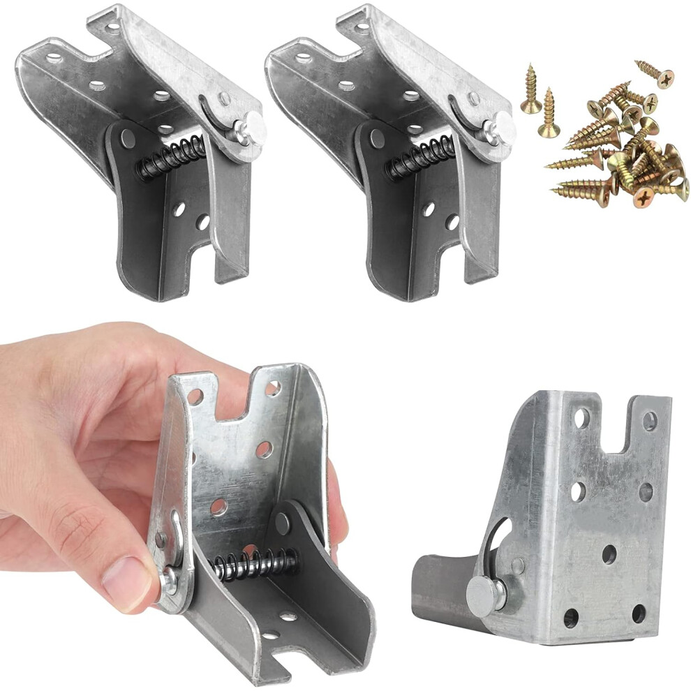 Heavy Duty Leg Fittings, 90 Degree Foldable Angle Braces With Self Locking Hinges For Diy Tables, Workbench Support Galvanized Iron Space Saving Desig 9454554565255