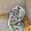 Statue de tête de crâne en miroir, Figurine-Argent 6