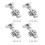 105 Degree Concealed Hinges, Heavy-Duty Concealed Hinges with Slow Close Cabinet Hinges Function for Frameless Cabinets 1