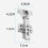 105 Degree Concealed Hinges, Heavy-Duty Concealed Hinges with Slow Close Cabinet Hinges Function for Frameless Cabinets 2