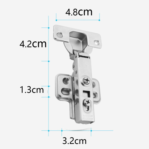 105 Degree Concealed Hinges, Heavy-Duty Concealed Hinges with Slow Close Cabinet Hinges Function for Frameless Cabinets 1