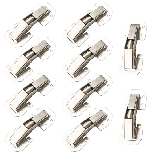 Hidden Hinges For Cabinet Doors, Surface Mount Concealed Hinges With 90 Degree Opening Angle, Soft Close Bridge Structure Hinge For Kitchen Cupboard W