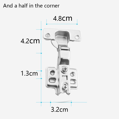 105 Degree Concealed Hinges, Heavy-Duty Concealed Hinges with Slow Close Cabinet Hinges Function for Frameless Cabinets 1