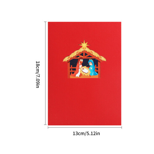 User Friendly 3D Popup Holiday Greeting Card Decoration for 2