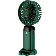 Ventilador personal 3 en 1, ventilador de mano recargable con velocidad ajustable y batería de 4200 mAh, pantalla digital LED, ángulo ajustable de