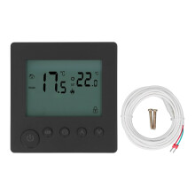 Digitaler Raumtemperaturregler mit manuellem und automatischem Modus, programmierbarem Thermostat mit LCD-Display für elektrische Heizsysteme, hohe
