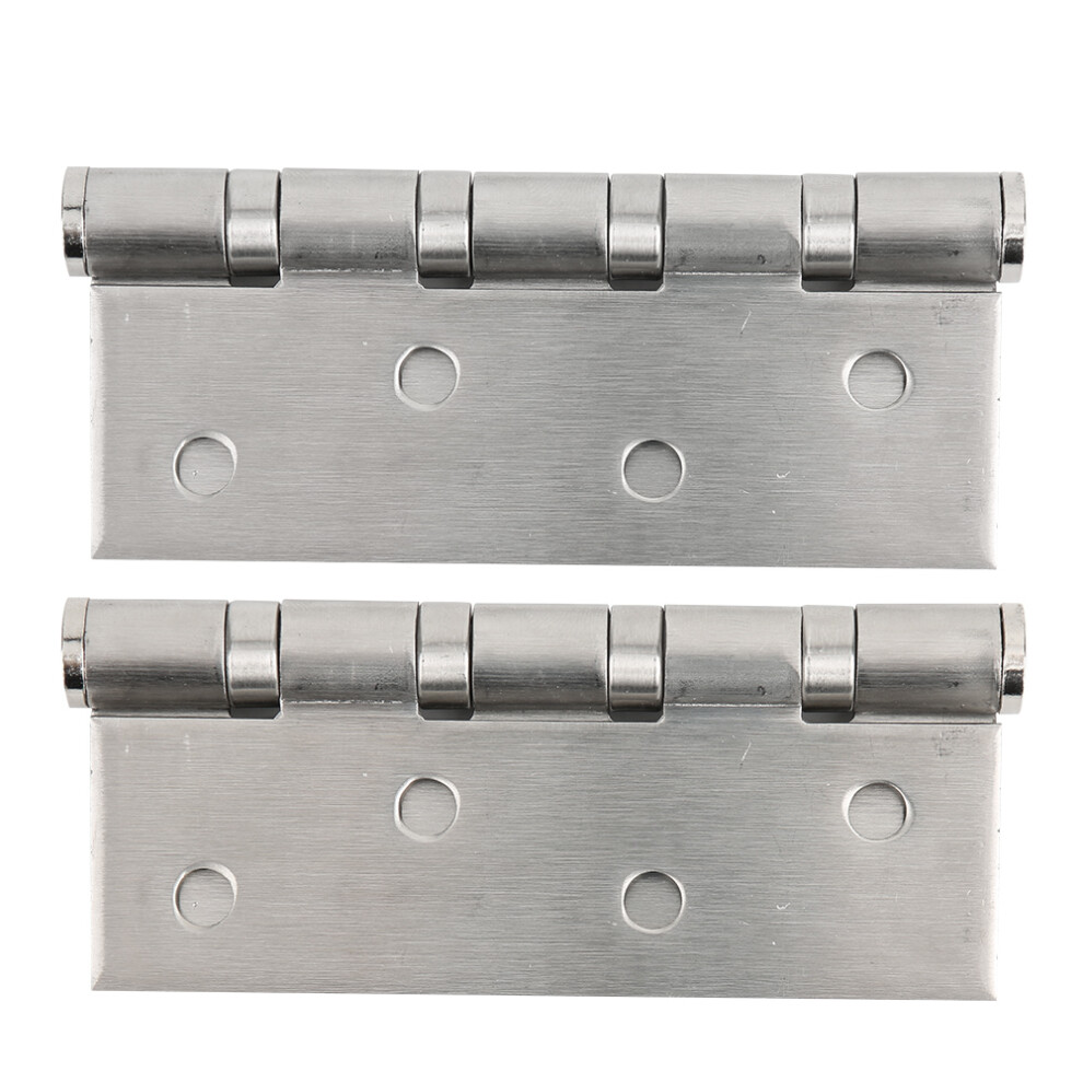 Sturdy Door Hinges For Interior Doors, Heavy Duty Steel Door Hardware With Square Corners, Brushed Nickel Finish Rust Resistant Residential Hinges For 9454554571706