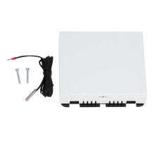 Programmierbarer Digitalthermostat mit weißem Digitaldisplay für Smart Home, intelligenter Temperaturregler mit externem NTC-Sensor, 3 A für