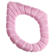 Funda de asiento de inodoro de tela de punto suave, elástica y lavable, respetuosa con la piel, para el área del inodoro del baño (5 unidades).