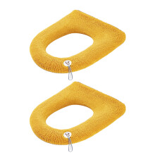 Placer invernal: Funda de asiento de inodoro cálida y afelpada, almohadillas lavables y reutilizables de alta calidad, asientos de inodoro fáciles