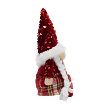 Weihnachten Pailletten Hut Zwerge Ornament-Damenmodell