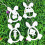 2 Pcs Silicone Mould Easters Rabbits Hanging Mould Eggs Rabbit 4