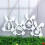 2 Pcs Silicone Mould Easters Rabbits Hanging Mould Eggs Rabbit 5