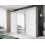 FHIF DALLAS Modern Sliding Door Wardrobe with Mirror (250cm, White) 1