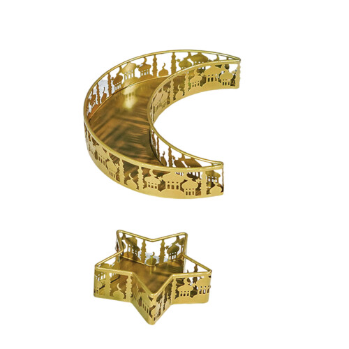 Set Of 2 Elegant Craft Fruit Tray Display Holders-      castle