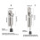 Modern Type No Drill Door Restraint Stoppers with-silver L 4