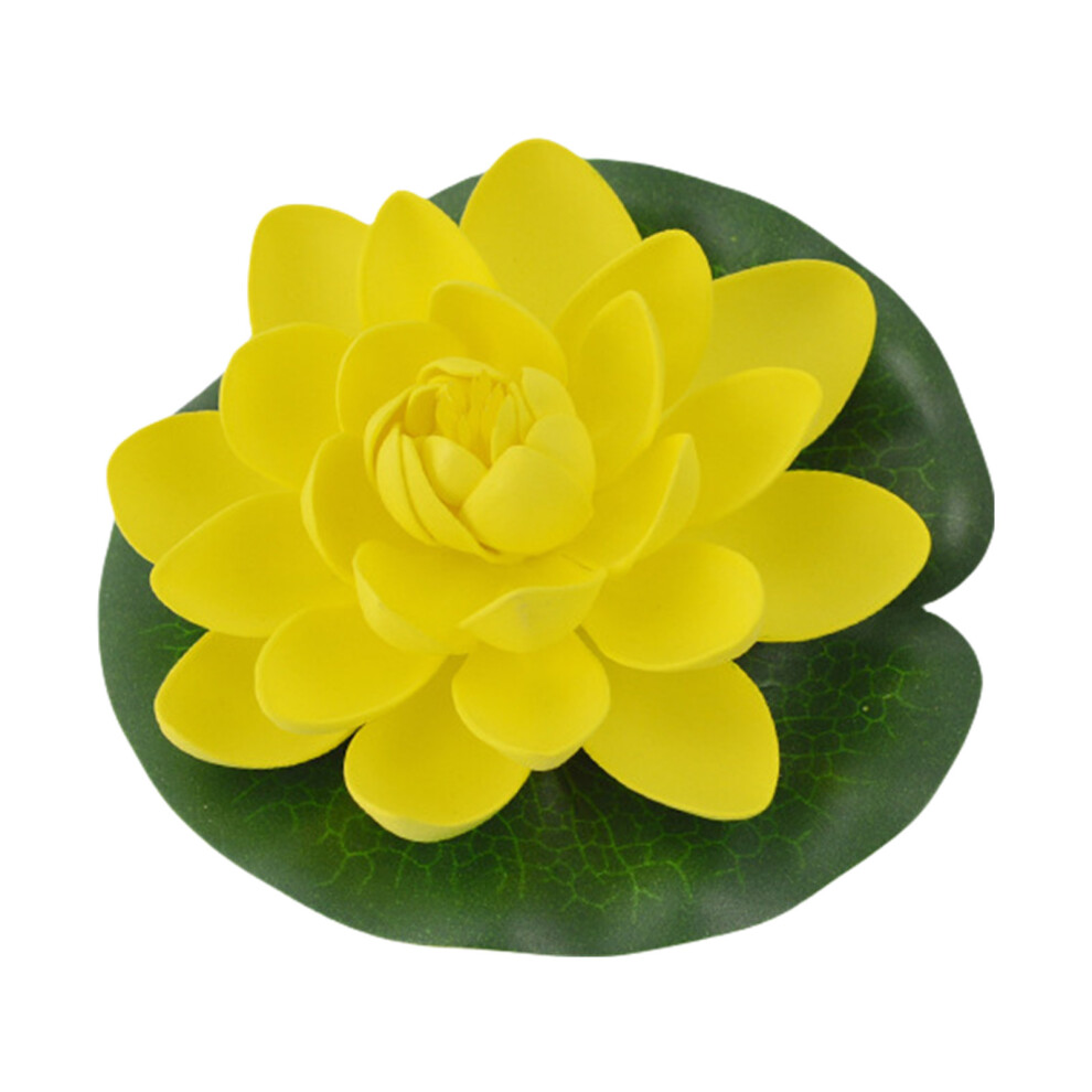 Yellow Realistic Water Lilies Flower Portable Flower For Indoor