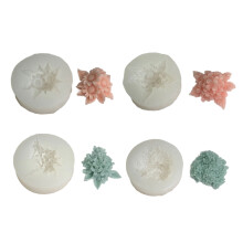 4Pcs 3D Flower Silicone Candle Molds Epoxy Resin Molds Easy to