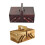 Portable Folding Sewing Storage Box Wood-light burnt color 3