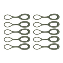 10 Pieces Zips Puller Replacement Tactical Zippers Puller-green