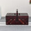 Portable Folding Sewing Storage Box Wood-light burnt color 5