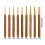 9Pcs/set Aluminum Tip Knitting Needle-Bamboo handle gold h 4