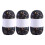 3 Rolls Knitting Yarn Rainbow Color Dot Mohair Yarn-Black 1