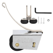 Ferramenta per porte in acciaio inossidabile di facile installazione, cuscinetti scorrevoli per porte di armadi e porte finestre, ruote piroettanti