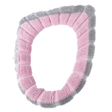Funda suave para asiento de inodoro, elástica y de tamaño universal para una fácil instalación y mayor comodidad en invierno.