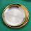 4-teiliges Metallteller-Set, Geschirr,-Gold 26cm 7