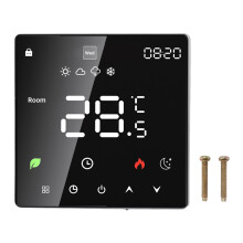 Programmierbarer Thermostat für Elektroheizung, intelligenter Temperaturregler mit Touchscreen, Sprachsteuerung und App-Fernbedienung, WLAN-fähig,