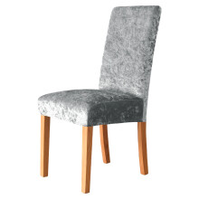Stuhlüberzug mit mittelhoher Rückenlehne, samtweicher Stretch-Stuhlüberzug für Esszimmer und Küche, Spandex-Schutzbezüge mit Gummiband