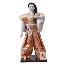 Dekorative 12-Zoll-japanische Samurai-Puppen mit Kimonos für-W57