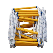 Escada de Emergência para Incêndio, Escada de Corda de Segurança Resistente a Chamas com Ganchos de Metal Duráveis, Solução de Escape Portátil