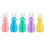 Rabbit Honeycomb Hanging Decorations Set of 6 for Easters-Blue 2
