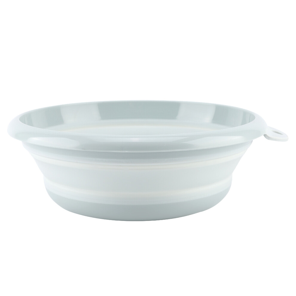 Folding Wash Basin With Hanging Hole, Durable Collapsible Dish Tub Made From Premium Material, Portable And Space Saving Design, Color Block Style For 9135470010219