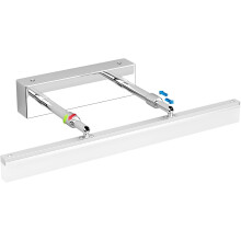 Safety First Badkamerlamp, Wandlamp, LED Daglicht, Moderne Badkamerlamp, Eenvoudig te installeren voor Badkamerhoek, Zilverglans (4)