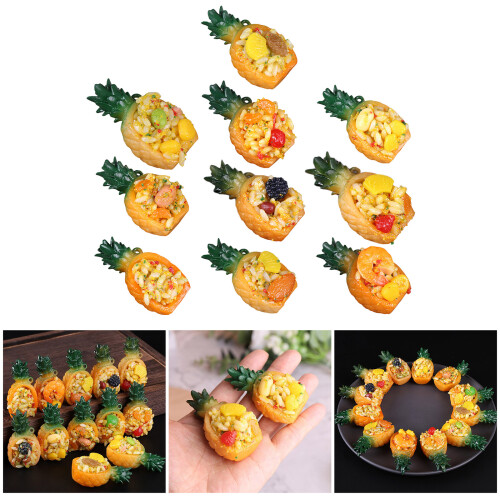 Künstliche Ananas, gebratener Reis,-Erdnussorange 05 2