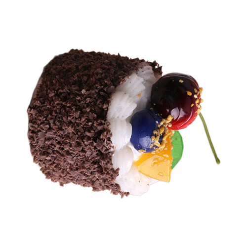 Artificial Cake Model for Shop Decorations,-white coffee