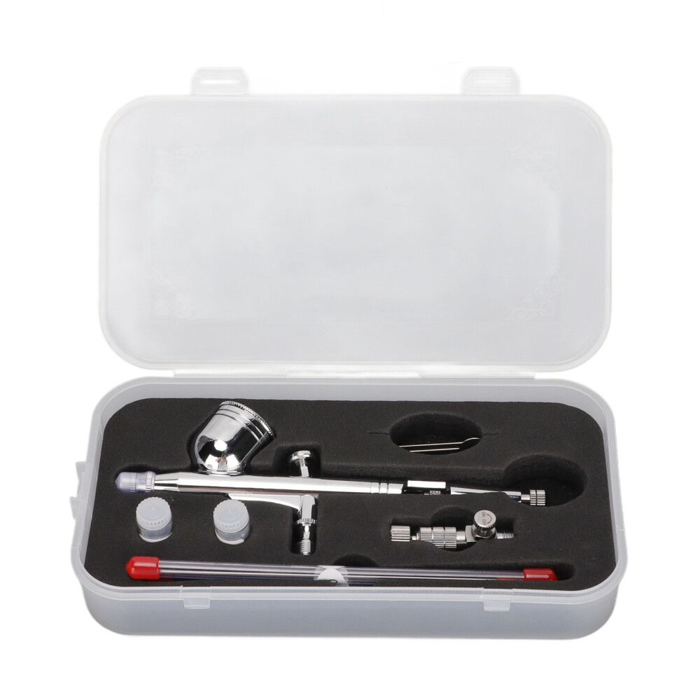 Dual Action Airbrush For Professional Artists, Precision Control Spray Nozzle Needle Variety Set With Multiple Nozzles Fine Detailing Tool For Crafts 9454554590936
