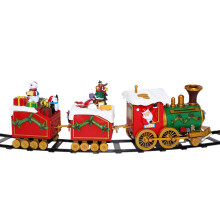 Enchanting Christmas Locomotives Set Festival Celebration Train