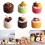 Artificial Cake Model for Shop Decorations,-white coffee 4