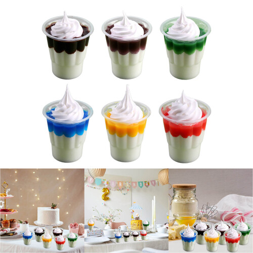 Fake Ice Cream Model Artificial Ice Cream Model Artificial-Red 2