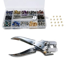 700x 12 Colors Eyelet Pliers Set Grommet Tool Set Metal Eyelets