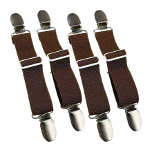 Customizable Elastic Shoe Strap Band For Sandals-dark brown