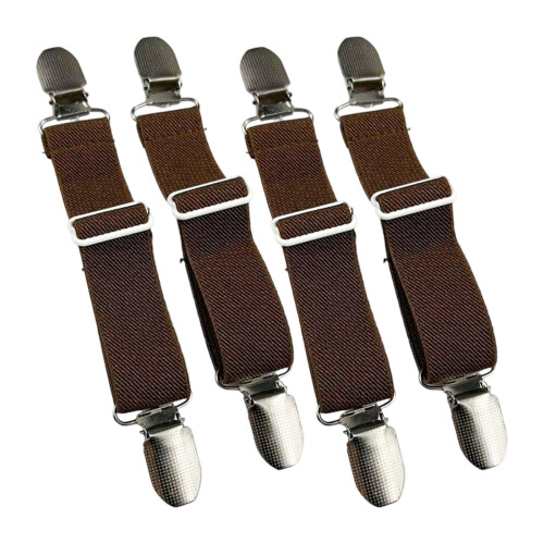 Customizable Elastic Shoe Strap Band For Sandals-dark brown