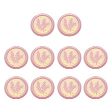 10x/Set Umschlagaufkleber Funkelnde-Rosmarin leuchtet rot