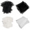 6pcs Flower Wrapping Mesh Yarn with Pearl Edges Gift-Black 2