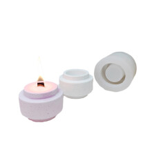 Handmade Round Candle Cup Mold Plaster Molds Silicone Moulds